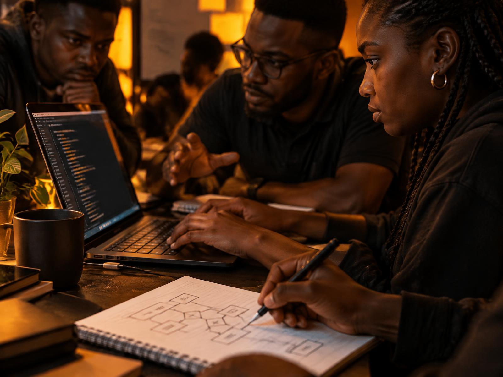 African AI builders mapping and coding an automation